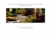 California Cooperative Fish & Wildlife Research Unit...California Cooperative Fish & Wildlife Research Unit 2016 Coordinating Meeting May 10, 2016 Humboldt State University, BSSB room