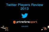 Twitter Players Review 2013 - Prime Time Sport€¦ · Xavi Hernández Iker Casillas David Beckham John Terry Frank Lampard Steven Gerrard Rya Giggs Frank Ribéry Andrea Pirlo . 12