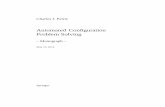 Automated Conﬁguration Problem Solvingpetrie/configuration.pdf · Abstract This chapter provides an overview of automated conﬁguratio n problem solving, including an deﬁnition