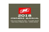 SKI NAUTIQUE 200 - CLOSED BOW SKI NAUTIQUE …...SKI NAUTIQUE 200 - OPEN BOW 2018 OWNERS MANUAL i Dear Nautique Owner, Welcome to the Nautique Family! For over 90 years, Nautique has