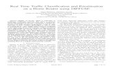 Real Time Traffic Classification and Prioritisation on a ... · Using Statistical Evidence) architecture has been de-veloped to provide automated IP trafﬁc classiﬁcation and treatment