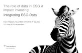 The role of data in ESG & impact investing Integrating ESG ...€¦ · 8 Confidential | Investec Asset Management Early Findings of Empirical Research Initial backtests Source: IAM