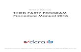 District of Columbia THIRD PARTY PROGRAM Procedure Manual …€¦ · THIRD PARTY PROGRAM Procedure Manual 2018 . Third Party Program Procedural Manual Effective November 6, ... Determination