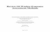 Review Of Worker Exposure Assessment Methods · occupational handler exposure assessment by the Agency, and identification of the types of exposure scenarios considered by the Agency