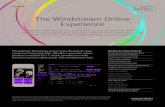 The Windstream Online Experience...The Windstream Online Experience Windstream Online helps you stay informed about your products and services from initial installation to billing