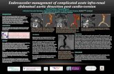 Endovascular management of complicated acute infra-renal ... · Endovascular management of complicated acute infra-renal abdominal aortic dissection post cardio-version Sherif Sultan,