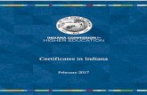 Certificates in Indiana · 1 . Certificates in Indiana . What is a Certificate? Certificates are educational and/or workplace credentials that can be divided into the two broad categories