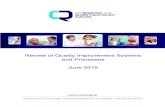 Review of Quality Improvement Systems and Processes June 2016€¦ · f. how quality improvement systems and processes could be enhanced 3. To make recommendations for improvement,