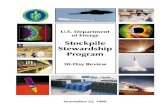 Stockpile Stewardship Program - Federation of American ...engineers in our nation to meet the challenge of maintaining our nuclear stockpile without testing. We must also review the