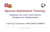 Spouse Battlemind Training - Network of Care · Spouse Battlemind Spouse Battlemind is the Spouse's ability to face deployments with resilience and strength, allowing easier separations