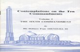 COPTIC ORTHODOX PATRIARCHATE - WordPress.com · 2 E COPTIC ORTHODOX PATRIARCHATE Contemplations on the Ten Commandments Volume 3 THE SIXTH COMMANDMENT ... ordered that all idol worshippers