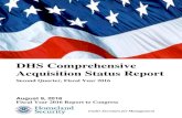 DHS Comprehensive Acquisition Status Report - DHS... · DHS Comprehensive Acquisition Status Report Second Quarter, Fiscal Year 2016 . August 9, 2016 . ... Land Border Integration