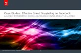 Case Studies: Effective Brand Storytelling on Facebook...© 2014 Adobe Systems Incorporated. All Rights Reserved. Adobe Confidential. Effective Brand Storytelling on Facebook 2 Lauren