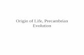 Origin of Life, Precambrian Evolutiondgray/Evol322/Chapter17.pdf · Origin of Life, Precambrian Evolution. History of Everything. Timeframe • Life existed at least 3.85 billion