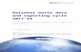 National waste data and reporting cycle 2017-19€¦ · Web viewNational waste data and reporting cycle 2017-19 State and territory feedback and suggested improvements 7 October 2019