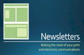 Making the most of your print and electronic communications · Making the most of your print and electronic communications. MARC Newsletters. ... Subject: Workforce Indicators Newsletter