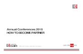 AnnualConferences2018 HOW TO BECOME PARTNER · IEMPLOYEE 26,1% HR/ORGANIZATION16,7% FREELANCE15,8% CONSULTANT11,0% LEGAL SERVICES10,2% OTHER/NOT MENTIONED 8,0% TOP MANAGEMENT4,4%