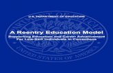 A Reentry Education Model: Supporting Education and Career ... · A REENTRY EDUCATION MODEL Acknowledgments The author would like to thank the following individuals who attended the