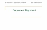 Sequence Alignmentwkloster/4461/part5.pdf · An Introduction to Bioinformatics Algorithms Scoring Matrices To generalize scoring, consider a (4+1) x(4+1) scoring matrix δ. In the