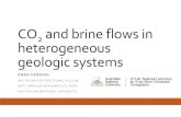 CO and brine flows in heterogeneous geologic …CO 2 and brine flows in heterogeneous geologic systems ANNA HERRING ARC DECRA POSTDOCTORAL FELLOW DEPT. APPLIED MATHEMATICS, RSPE AUSTRALIAN