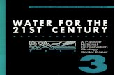 WATER FOR THE 21ST CENTURY · 2013-09-12 · WATER FOR THE 21ST CENTURY. At the time of Independence, the irrigation network consisted mainly of old established canal systems —