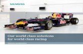 Our world class solutions for world class racing...PLM Software Siemens PLM Software solutions unite the Red Bull Racing organization around product and process innovation and un-leash