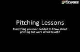 Pitching Lessons - FinanceTrainingCourse.com › education › wp... · Startup, Founders, Failures - resource. Roadmap Check list to launch Habib University Final Project. Pitch