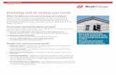 Insulating and air sealing your home - Xcel Energy · 2018-03-16 · Insulating and air sealing your home Information Sheet Colorado Sources of Air Leaks in Your Home According to
