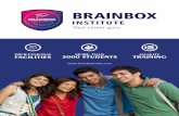 Brainbox - Final Brochure - Final Brochure.pdf · BRAINBOX INSTITUTE - BBI MODULES Days months GRADUATE 12th PASS 12th PASS monthsmonths 4 10 12 ELIGIBILITY ADVANCED MS OFFICE 2016