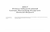 2017 Prince Edward Island Lamps Recycling Program Annual ... · Appendix 1 – PEI’s 2016 LightRecycle Environmental Handling Fee Rates). There were no changes to the fee rates