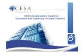 CESA Sustainability Guideline Document and Reporting ... CESA_Council... · sustainability and reporting concepts. To assist CESA in benchmarking sustainability and sustainability