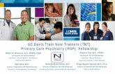 UC Davis Train New Trainers (TNT) Primary Care Psychiatry ... · Primary Care Setting: De Facto . Mental Health Care System Primary care physicians – provide up to 60% of all psychiatric