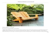 AW Extra 12/26/13 – Adirondack Loveseat · An Adirondack’s low seat and broad arms invite you to slow down and take it easy. Most Adirondacks are single chairs, of course. A two-seater