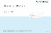 User’s Guide QL-1100 - Brother › welcome › docp100363 › ql... · QL-1100 Read the Product Safety Guide first, then read the Quick Setup Guide for the correct setup procedure.