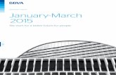 Quarterly report January-March 2015 · 2017-10-04 · • In digital transformation, as of February 2015, BBVA has 9.4 million digital customers, who interact with the Entity via
