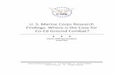 U. S. Marine Corps Research Findings: Where is the Case ... › ... › InterimCMRSpecRpt-100314.pdf · U. S. Marine Corps Research Findings: Where is the Case for Co-Ed Ground Combat?