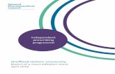 Independent prescribing programme...General Pharmaceutical Council, independent prescribing programme reaccreditation report Page 3 of 13 Sheffield Hallam University, 16 April 2018