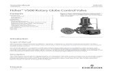 Fisher V500 Rotary Globe Control Valve - Emerson Electric Instruction Manual D100423X012 V500 Valve