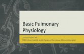 Basic Pulmonary Physiology - ACEP · 2018-05-15 · Basic Pulmonary Physiology Joshua Bucher, MD EMS Fellow, Atlantic Health Systems, Morristown Memorial Hospital . From: Scientific