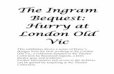 The Ingram Bequest: Hurry at London Old Vic · The Ingram Bequest: Hurry at London Old Vic This exhibition shows a series of Hurry’s designs from his time working at the London