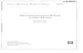 Telecommunications Reform in Cote d'Ivoire · 2016-07-30 · TELECOMMUNICATIONS REFORM IN COTE D'IVOIRE by Jean-Jacques Laffont1 and Tchetche N'Guessan2 'ARQUADE, IDEI, Universite