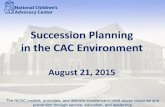 Succession Planning in the CAC Environment - CALIO · Succession Planning in the CAC Environment August 21, 2015. Learning Objectives 1. Develop an overview of Succession Planning