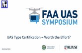 UAS Type Certification – Worth the Effort?– Preparation and presentation of various data in a logical order with explanation of how the data shows compliance • Activates in this