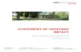STATEMENT OF HERITAGE IMPACT - hornsby.nsw.gov.au€¦ · 6.0 Heritage Impact Assessment ... The house that is a heritage item would be retained in a setting likely to be medium density