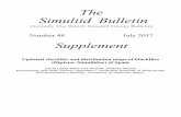 The Simuliid Bulletin - WordPress.com · The Simuliid Bulletin (formally The British Simuliid Group Bulletin) Number 48 July 2017 Supplement Updated checklist and distribution maps