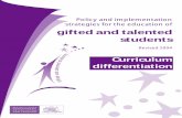 Policy and implementation strategies for the education of gifted … · 2013-05-30 · Policy and implementation strategies for gifted and talented students (revised 2004a) and the