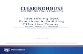 Identifying Best Practices in Building Effective Teams · included building effective teams, team effectiveness, team building, team and training. Teams are complex dynamic systems