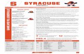 GAME OVERVIEW GAME INFO GAME #10 VS. LOUISVILLE · Ole Miss' Jordan Ta'amu (306.5) leads the way. ORANGE IS THE NEW FAST 2018 SYRACUSE FOOTBALL 2 ... file and transcript of each teleconference