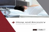 Sleep and Recovery - Timberlane Regional School District · Sleep and Recovery An applicable approach to a lifestyle of recovery and rest for athletes. 2. 3 ... If you do not get
