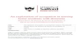 An exploration of occupation in nursing home residents ...usir.salford.ac.uk/id/eprint/23056/1/Article_MORGAN-BROWN.pdf · Dementia,nursinghome, observation,occupation, socialengagement.